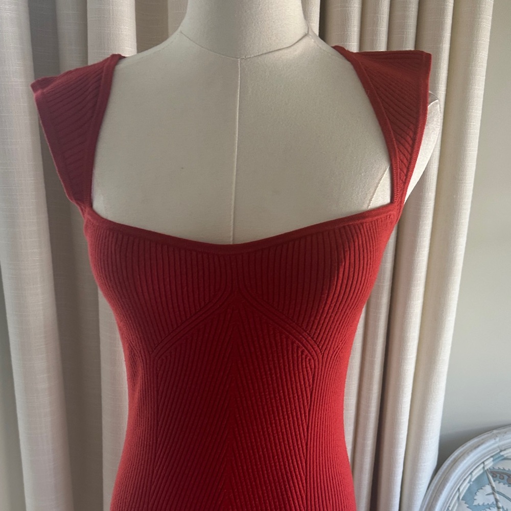 INTERMIX Strapless Red Dress - Picture 3 of 5